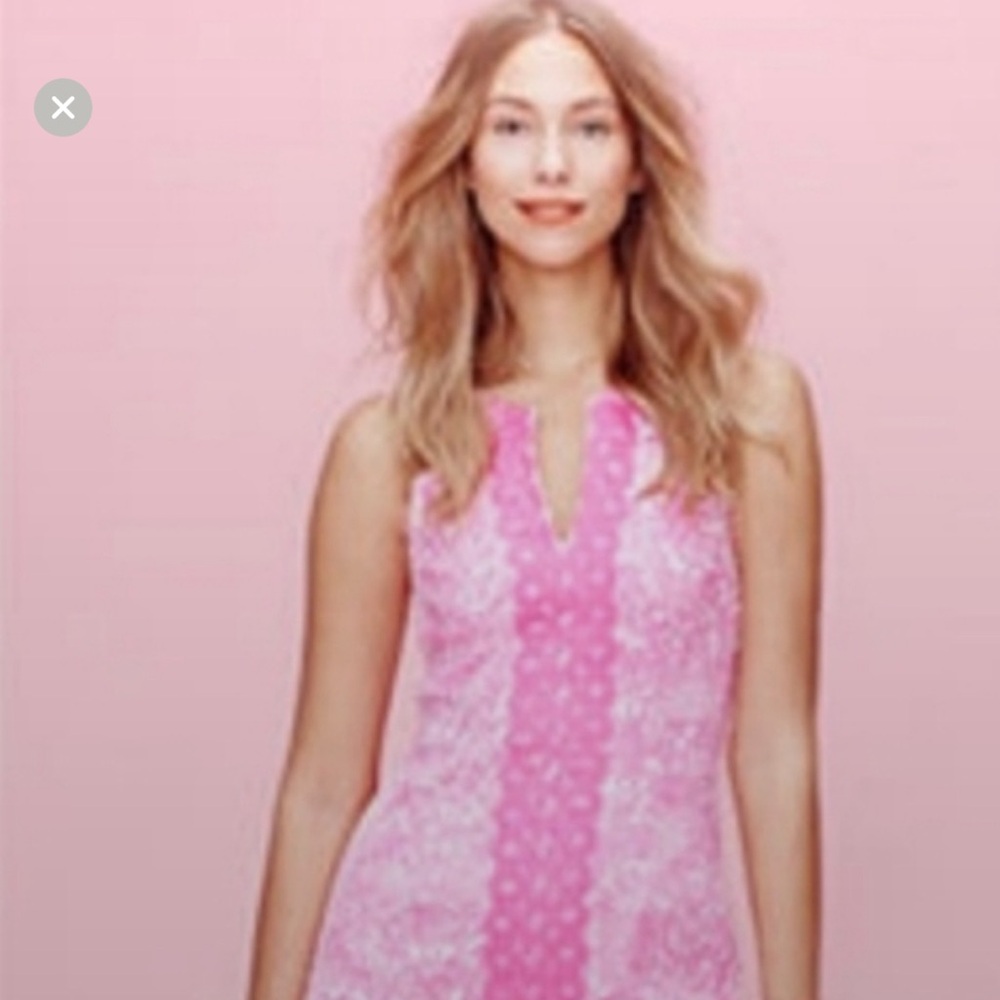 SOLD!Lilly Pulitzer Pink Floral Mini Dress